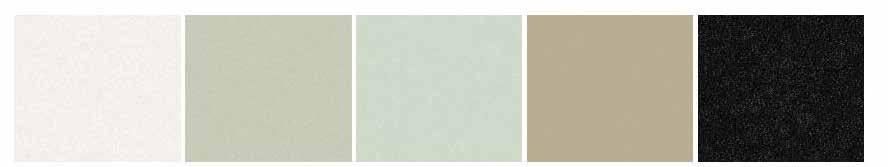 F69 Aubergine NCS S 7020- R40B Glans 15 F62 Nougat NCS S 5010- Y50R Glans 15 F70 Svart NCS 9000 Glans 15 F71 Vit
