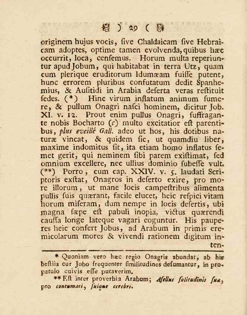 29 originem nu^uß voci3, five Chaldaicam live l^edraicam aclopteß, optime tamen evolvenda, (^uibuß kxe occurrit, loca, cenlemuß.