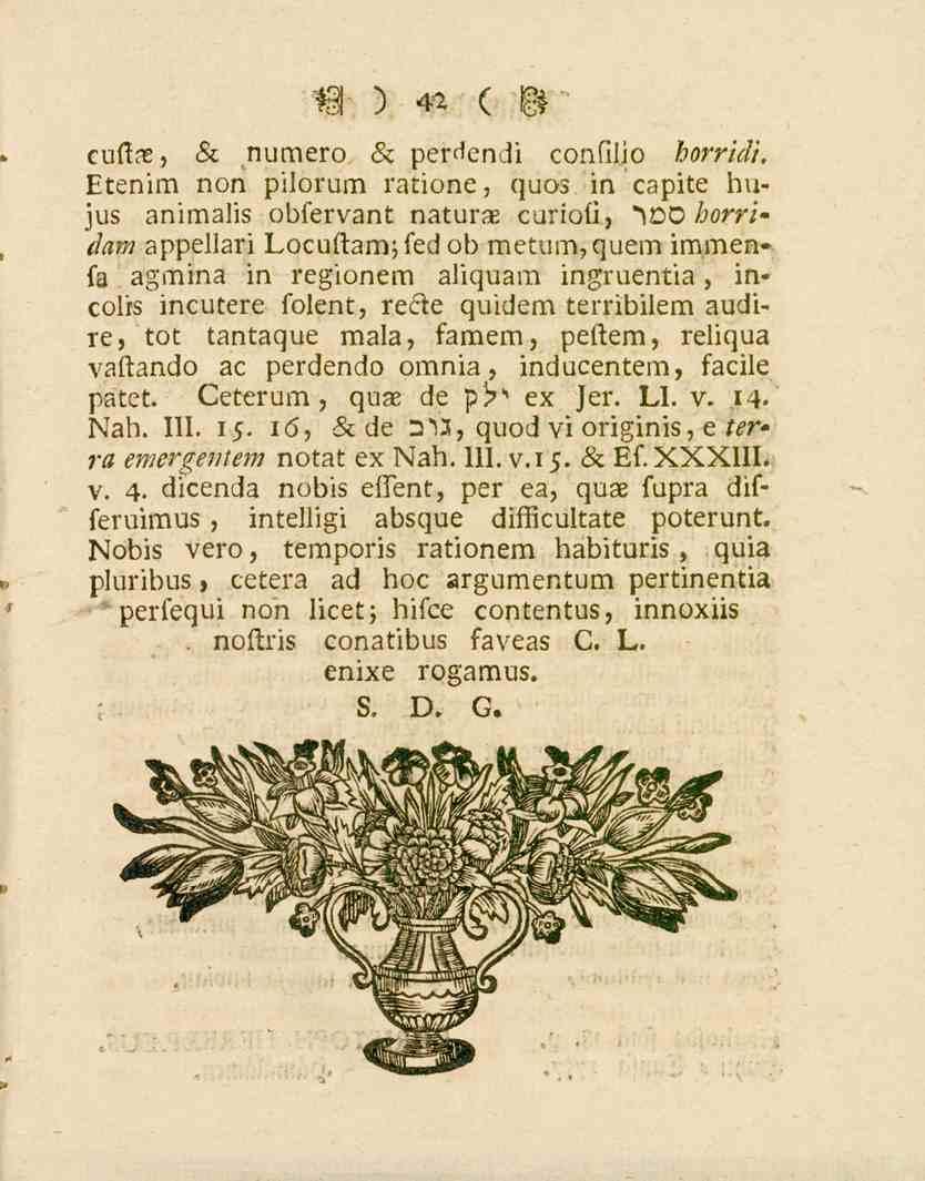 42 cuftae, 6c numero 6c per^cndi confiiio horridi.