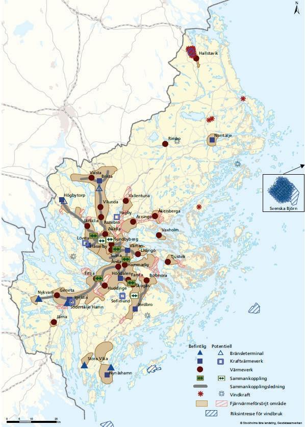 Tabell 12. Åtgärder och verktyg inom länets energiproduktion Vägval Verktyg Aktörer 2030 2050 Uppskattat målbidrag Skapa en marknad för lokal, biobaserad energi.