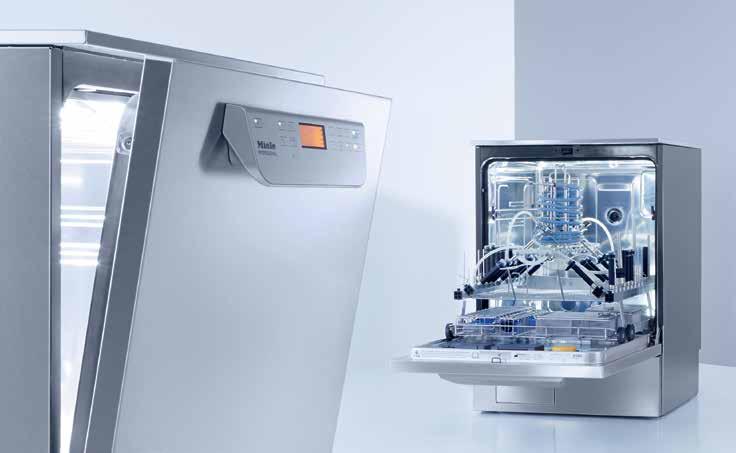 Innovation i kompakt form: högre prestanda, större effektivitet, förbättrad säkerhet Med de nya diskdesinfektorerna PG 8582 och PG 8592 tar Miele Professional ett stort steg framåt i utvecklingen.