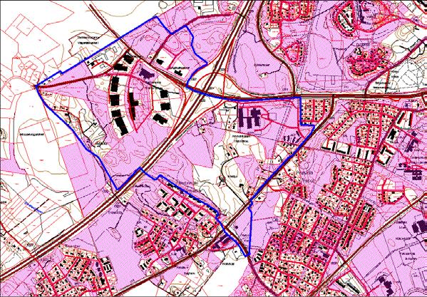 3.3 Markägarförhållanden Borgå stad är största markägaren i planeringsområdet och äger ca 60 ha mark. Staten äger ca 13 ha vägområden. De övriga områdena är i privat ägo. Bild 7.