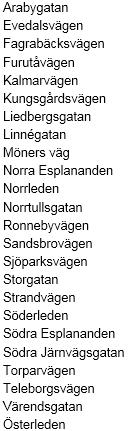(gul=ambulans, orange=ambulans och