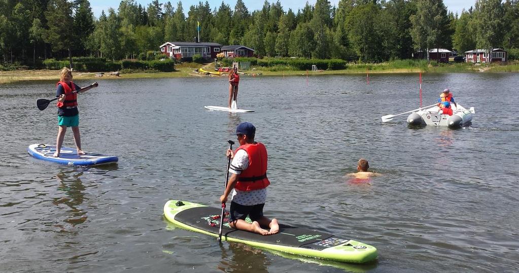 Kul på sjön 2019 I sommar fortsätter vi förra sommarens uppskattade satsningar för barn och ungdomar i alla åldrar att få prova på kanoter, kajaker, SUPar (Stand Up Paddel) och optimistjollar.