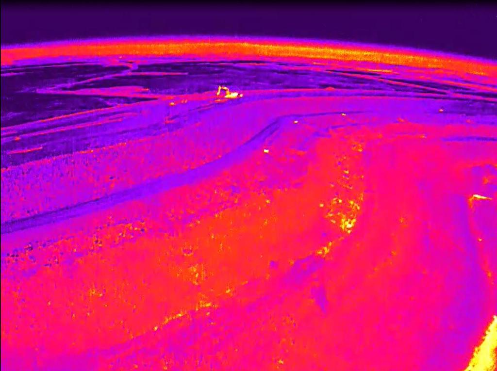Drone photo with heat camera