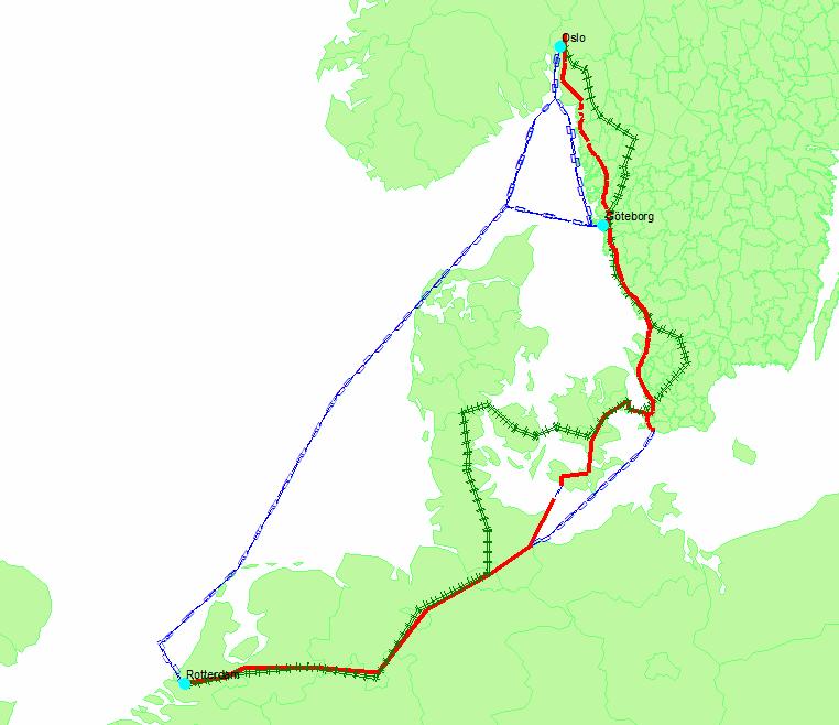 4 Internalisering av godstransporter i ett europeiskt perspektiv Trafikanalys har i samarbete med ITF (International Transport Forum) och med VTI:s hjälp tidigare analyserat internaliseringsgraden i