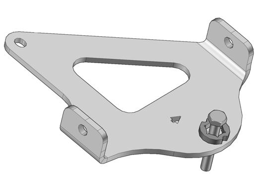 4. Remove bolt, washers and spacer bushings from the rear stabilizing rod end and insert the bolt in the rear anchor bracket as shown in Figure 8.