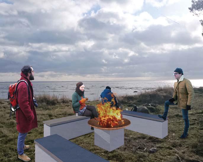VIII. Grillplatsen Vita Sandsområdet sett från Stassnäsudden Möreleden går längs