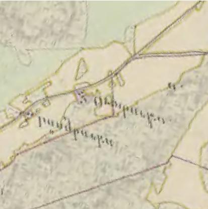 Platsen för torpet har här benämnts objekt 4 och dess utbredning motsvarar markeringen på de historiska kartorna.