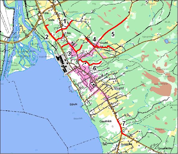 1. Linjetaxering enligt slinginventeringsmetoden Övervakning av vår population av mnemosynefjäril har utförts enligt den sk slinginventeringsmetoden.