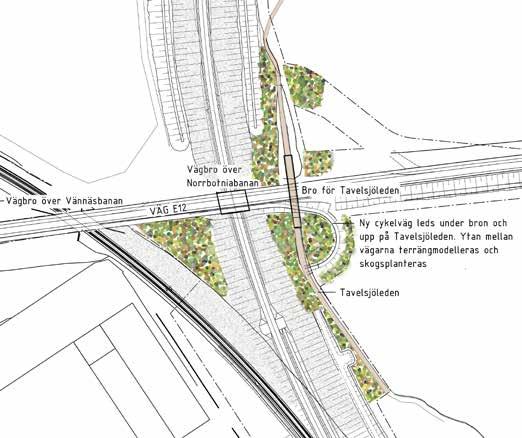 Provisorisk överfart vid E12 återställs till naturliga marknivåer och markförhållanden ( jordmån), fig. 5.8.