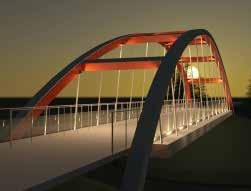 Det är viktigt att vägbron för väg 364 och vägbron för 645 får en likartad utformning med avseende på material, färg, markens ytskikt och bearbetning, räcken, belysning m.m. Figur 5.