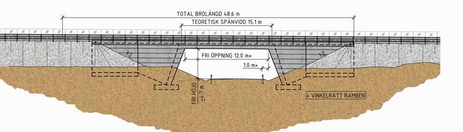 1. Vägbro väg Gamla Ersbodavägen Gamla Ersbodavägen omsluts av skogsmark vilket motiverar en bro med relativt sluten form.