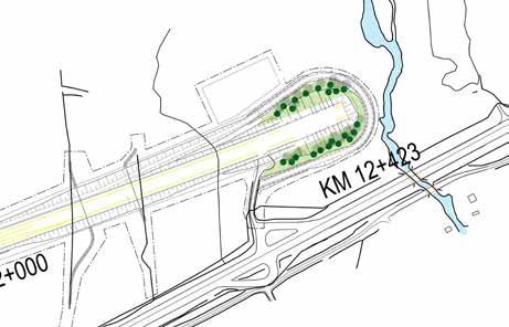 Järnvägsbro över Hjoggmarkbaäcken Hjoggmarksbäcken är ett mindre vattendrag. 5. Bankslänter vid Täfteån /E4 Strax före Täfteån ligger järnvägen mycket nära väg E4.