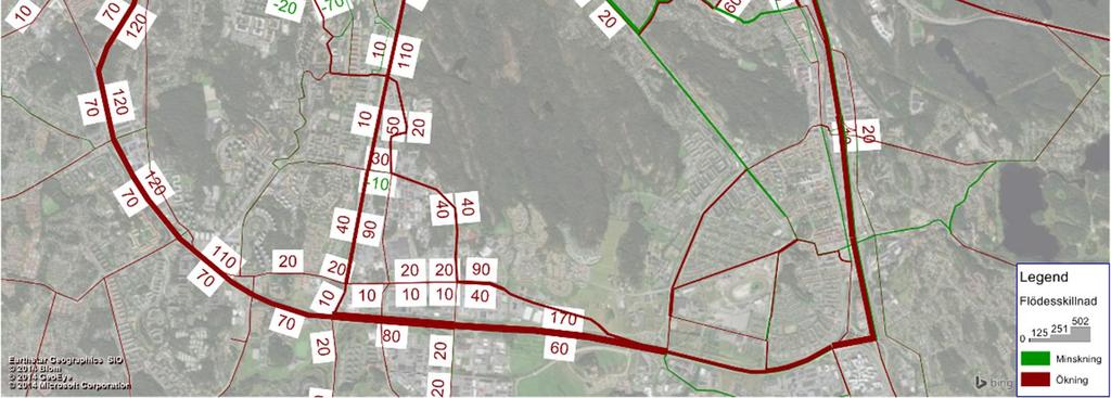 efter exploateringar samt ny utformning av Per Dubbsgatan. Figur 22.