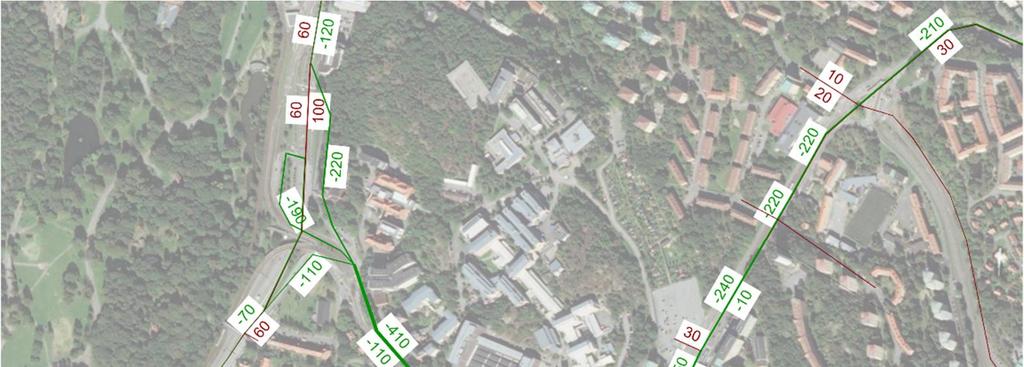 Under eftermiddagens maxtimme visar modellen att trafiken kan kommat minska med