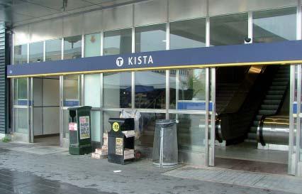 BEDÖMNING KISTA CENTRALT 6 Bedömning av stationsläge Kista Centralt Antagande har gjorts om ett läge på stationen med två uppgångar så som det presenterats i Förstudie Mälarbanan Tomteboda-Kallhäll.