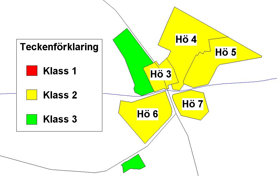 med högst klassificeringspoäng inom Höreda. Figur 7. Översikt med avseende på dagvattenklassificering inom Bellö. st klassificeringspoäng i Bellö har område Be 6 fått (se tabell 3).