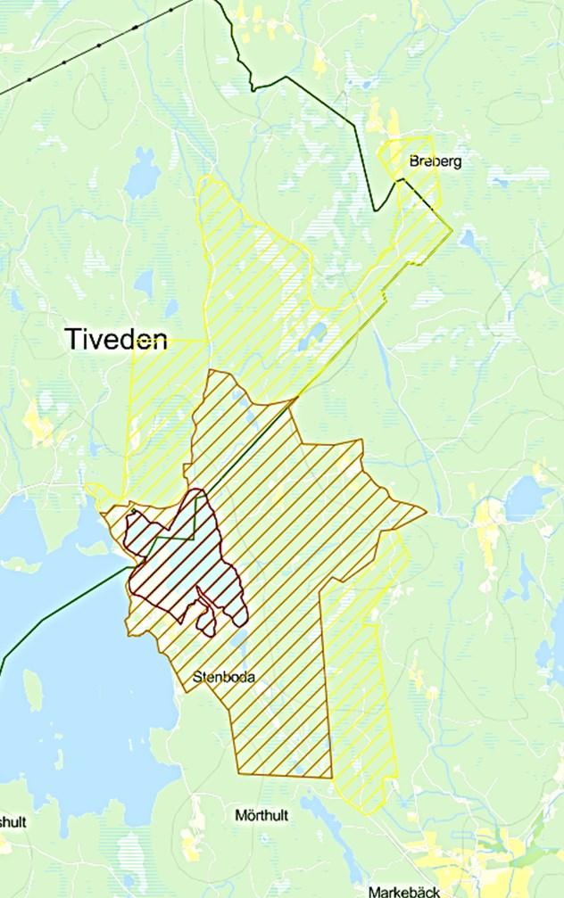 KARTA ÖVER SKYDDSOMRÅDET FÖRKLARING Primär