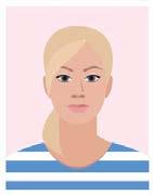 TYPLÄSARE Tränings-Sandra 19 år. Bor i Skövde. Har gått ut gymnasiet och jobbar på kafé. Hon röstar på Centerpartiet.