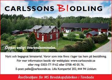 Drottningar och avläggare säljes i mån av tillgång. Ramar och vaxavfall för rensning tas emot måndag 14 - fredag 18 oktober. Tänk på att packa alla ramar och vaxavfall BITÄTT.