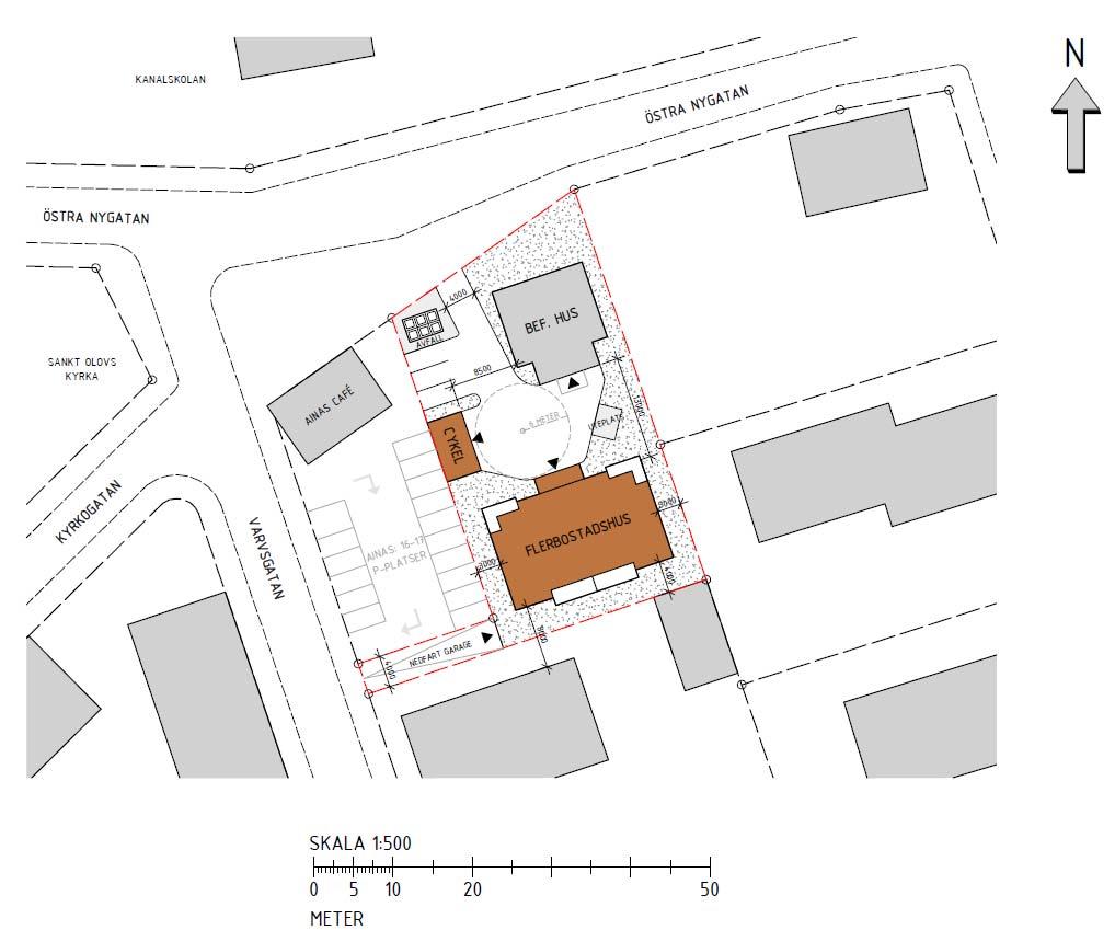 Situationsplan med möjlig