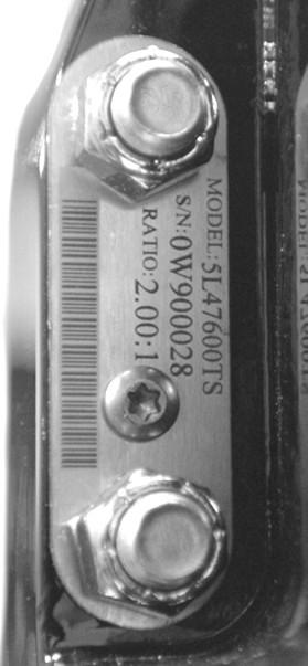 c d e ENGINE SERIAL NUMBER TRANSOM SERIAL NUMBER DRIVE SERIAL NUMBER SPECIFICATIONS MODEL... I4 DISPLACEMENT... 2.8L ENGINE ROTATION...LH MAX. W.O.T. RPM... 3800 IDLE RPM IN NEUTRAL.