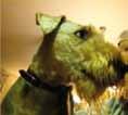 Budkaveln till Monica Hillsjö Airedaleterrier hunden för mig En selfie. Jag fick stafettpinnen av Linnie Lodestål så här kommer mitt bidrag.