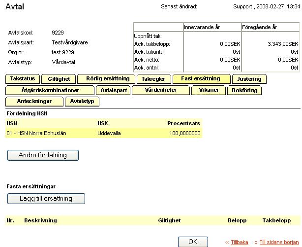 20 3.8 Fliken fast ersättning I Privera kan du ange att det ska betalas ut en fast ersättning till vårdgivaren månadsvis.