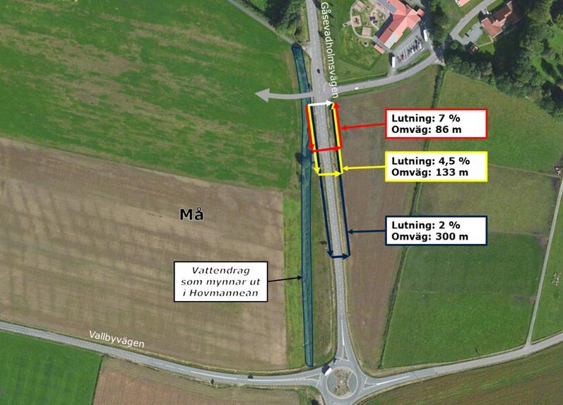 4 Förslag på åtgärder Resultaten av beräkningarna i kapitel 3 visar att exploateringen av Må inte kommer innebära några kapacitetsmässiga problem i någon av de undersökta korsningarna.