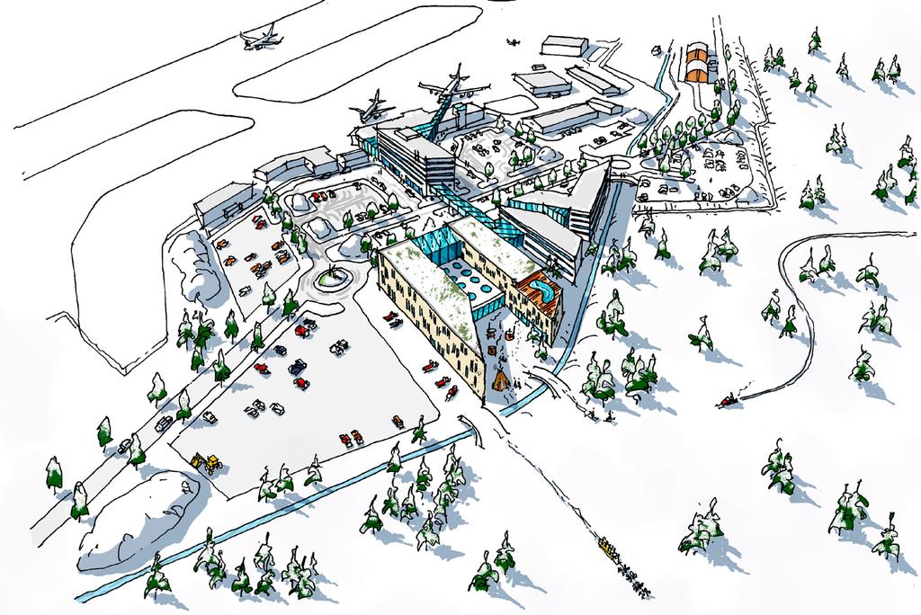 UTVECKLINGSPLAN KIRUNA AIRPORT I MASTERPLAN IDÉSKISS 2017-02-03 Kiruna Airport KIRUNA FLYGPLATS IDÉSKISS TILL UTVECKLING