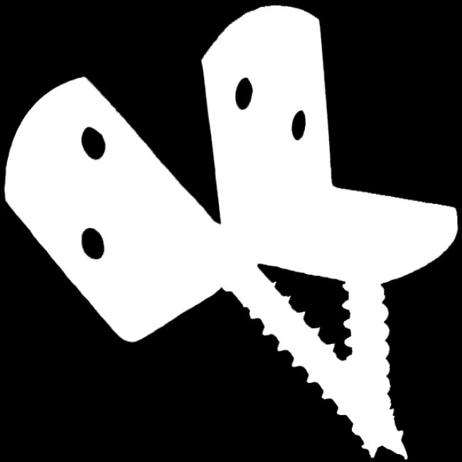 404-803 587990 / 00 Staketbeslag m/fast skruv, GULKROMAT Godstjocklek: 2 mm