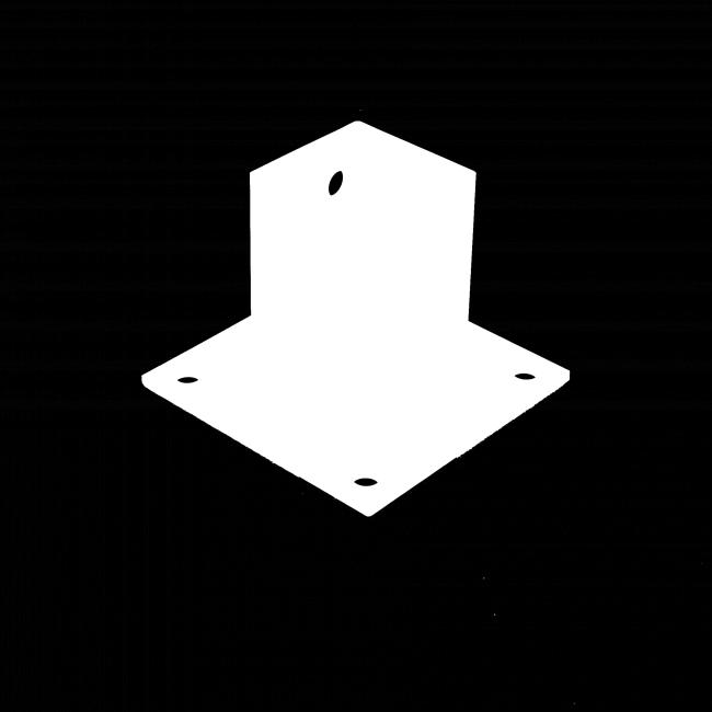802-204 522060 / 50 Stolpfot, aluminium svart Stolpfot, aluminium svart for Glasstaket. Höjd: 00 mm basplatta: 40 x 40 mm Färg Indv.