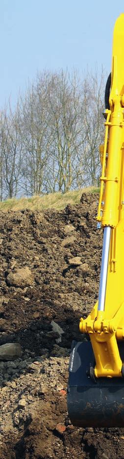 Maximal effektivitet Inbyggd mångsidighet Komatsu PC210/LC-11 är kraftfull och noggrann och utrustad för att effektivt utföra alla uppgifter