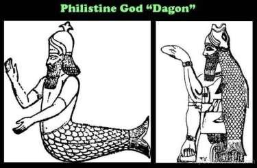 Issues: The Philistines The Philistines are viewed as warlike, rather crude, and uncircumcised. They worshiped Dagon as their national god, in addition to other Canaanite gods, such as Baal-zebub.