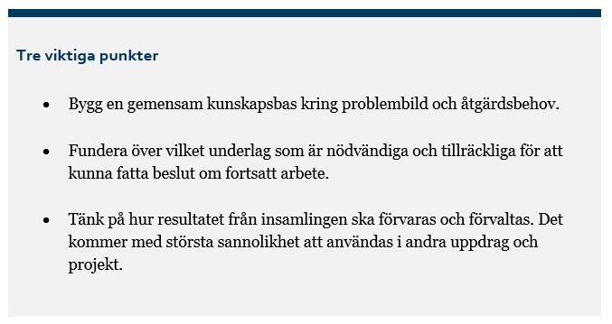STEG 3: KARTLÄGGA Steg 3: att