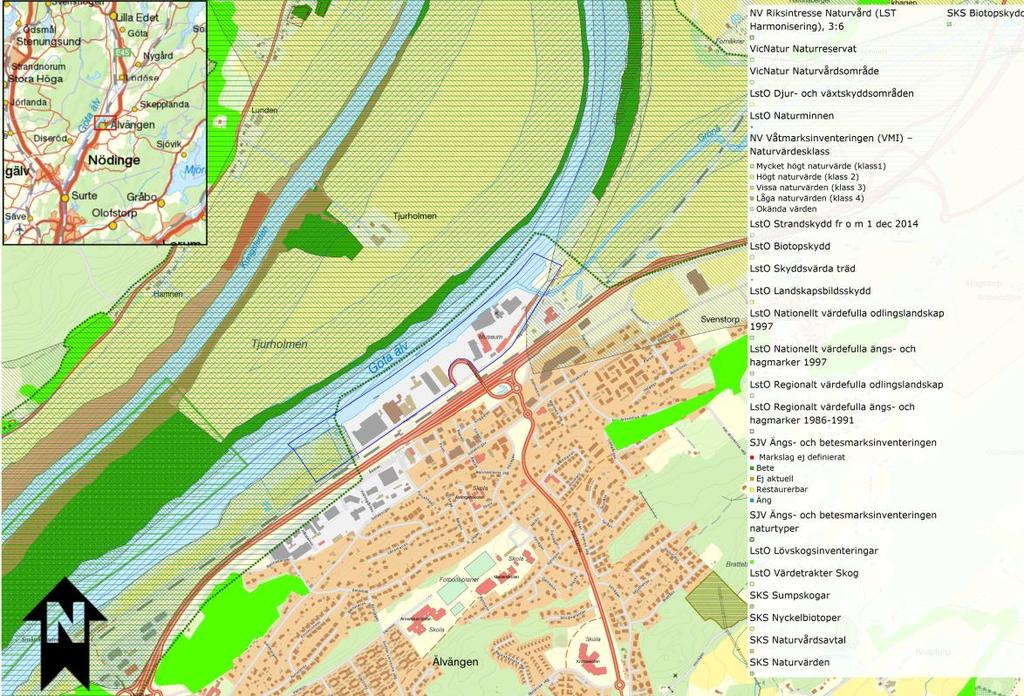 Göta älv Göta älv utgör ett mycket värdefullt och skyddsvärt vattendrag, bl.a. i egenskap av Sveriges vattenrikaste älv och landets största uppväxtområde för ål (i vilket Vänern ingår).