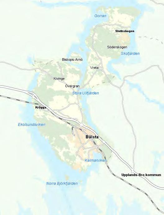Beskrivning av Krägga/Stämsvik Geografi Krägga/Stämsvik ligger precis intill Mälaren i den västra delen av Håbo kommun.