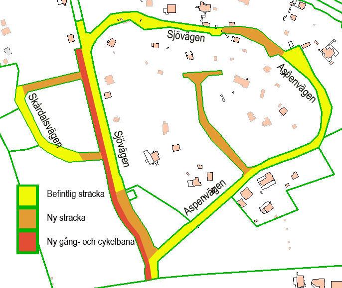 BOTKYRKA KOMMUN GATUKOSTNADSUTREDNING 4 [6] Bild 3, åtgärder schematiskt illustrerade 1.