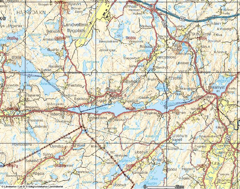 Ytvattenprover i närområdet, men utanför flygplatsområdet 6 1 3 Område sydost om övningsplatsen föremål för stora markingrepp.