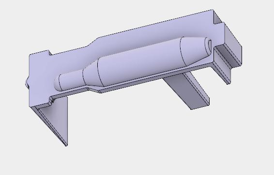 Figure 14. Magazine follower from two angles. 3.2 Manufacturing The spare parts were manufactured by Lasertech LSH AB in Karlskoga.