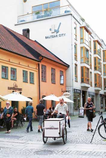 i mysig stadsmiljö