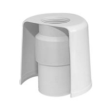 75mm PVC/PP muff, vill man ansluta till PVC/PP slätände tas rörbiten bort. Vid anslutning till 11/2 normalrörsmuff använder man gumminippel passande 58-50.