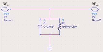 Figure 6.2 Simplified limiter equivalent circuit.