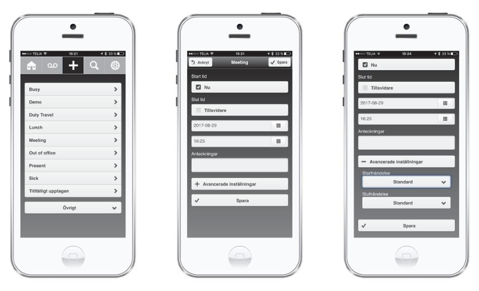 Skapa hänvisning För att skapa en ny hänvisning genom Tellus Mobile klickar du på menyvalet som heter Skapa. Du får du upp en lista med de frånvaroorsaker som finns i systemet.