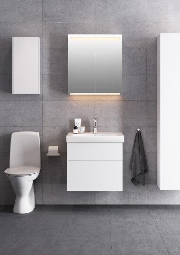 Ifö Sense underskåp SUS, 600 mm, med pushopen.