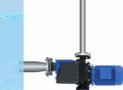 Var försiktig! 1.4.3 Uppställning Om pumpen går torr förstörs glidringspackningen! Pumparna monteras i horisontellt läge: Säkerställ att glidytorna kyls och smörjs tillräckligt.