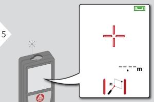 lutningsområde på +/- 5. Rotera enheten medsols 90. Följ instruktionerna på displayen.