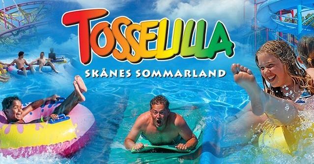 Tosselilla Sommarland där vi badar och åker karuseller Tosselilla, Tomelilla Onsdag 17 juli Tid: 09:00-18:00