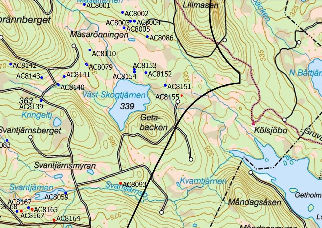 Figur 5. Karta 4 av 7. Kulturhistoriska ar i utredningsområdet.
